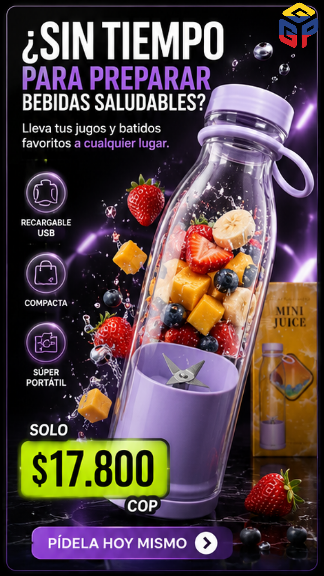 LICUADORA PORTATIL PARA FRUTAS
